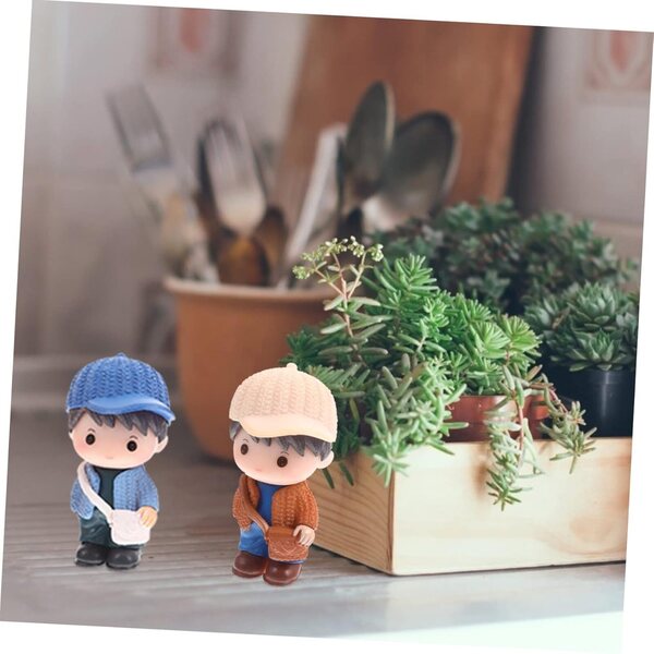 ibasnice 8 Miniature Figurine PVC Bambini per Decorazione Torte e Ambienti
