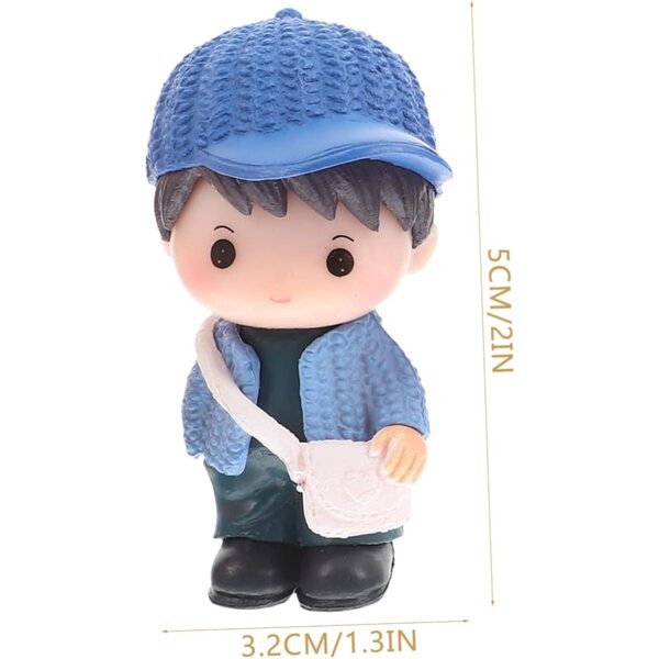 ibasnice 8 Miniature Figurine PVC Bambini per Decorazione Torte e Ambienti