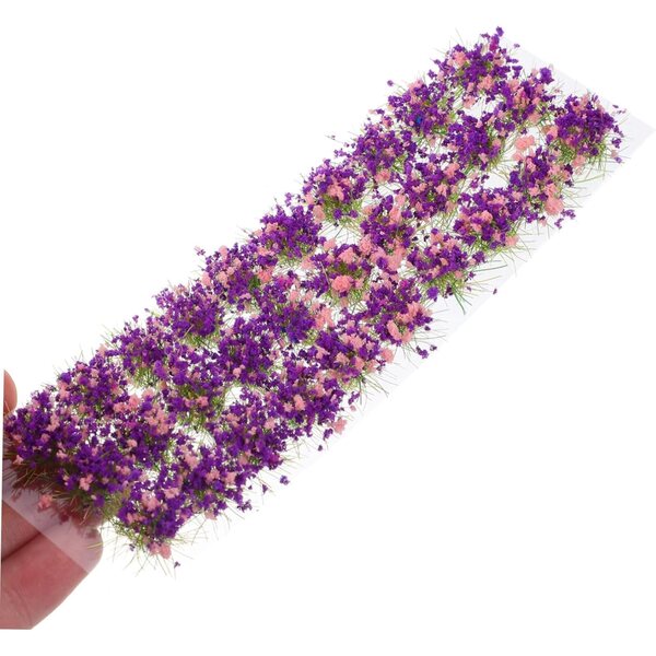 Ibasenice Bouquet di Fiori Artificiali Viola per Miniature e Modelli di Paesaggio