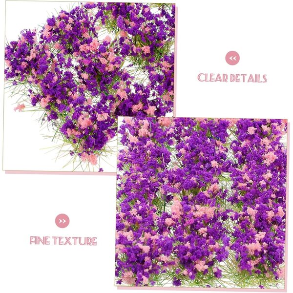 Ibasenice Bouquet di Fiori Artificiali Viola per Miniature e Modelli di Paesaggio