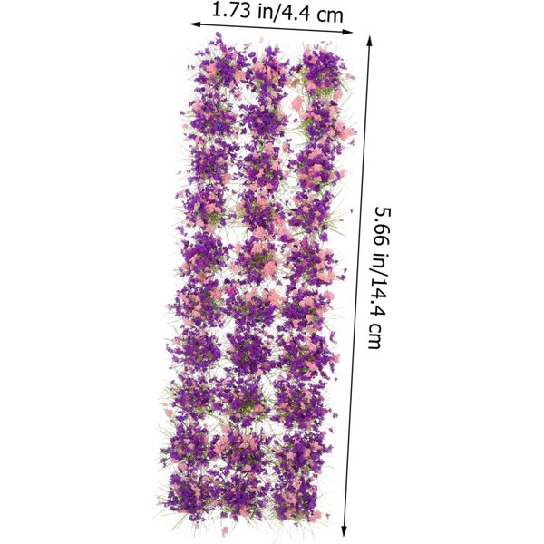 Ibasenice Bouquet di Fiori Artificiali Viola per Miniature e Modelli di Paesaggio