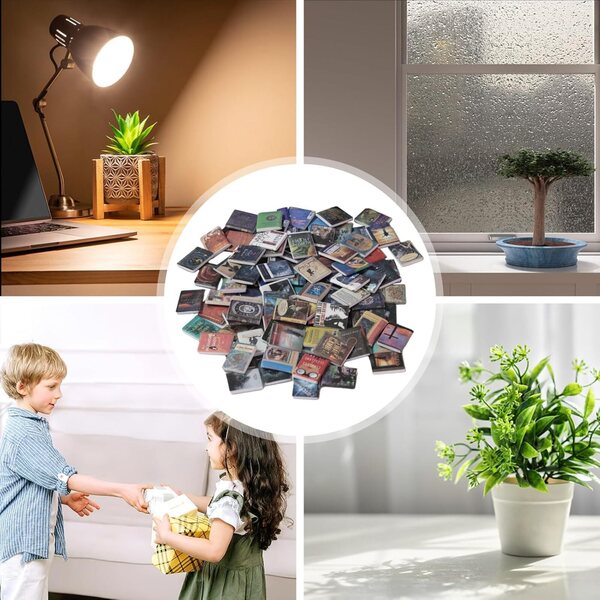 Set 200 Miniature Libri per Case delle Bambole in Schiuma, Decorazioni Realistiche