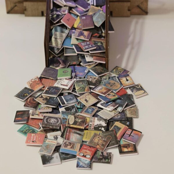 Set 200 Miniature Libri per Case delle Bambole in Schiuma, Decorazioni Realistiche