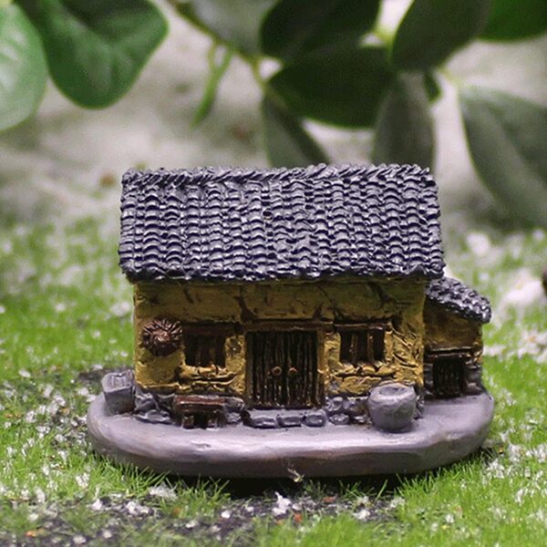 Ornamenti Casa in Resina Mini Bonsai 2 Pezzi, Decorazioni Rustiche per Interni ed Esterni