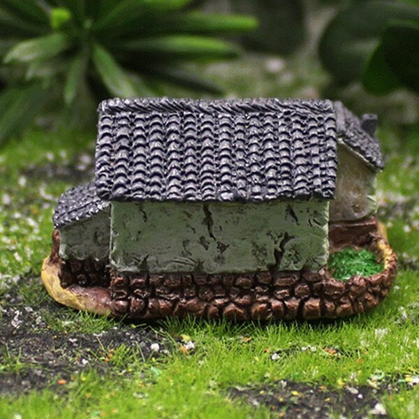 Ornamenti Casa in Resina Mini Bonsai 2 Pezzi, Decorazioni Rustiche per Interni ed Esterni