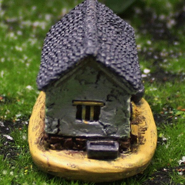 Ornamenti Casa in Resina Mini Bonsai 2 Pezzi, Decorazioni Rustiche per Interni ed Esterni