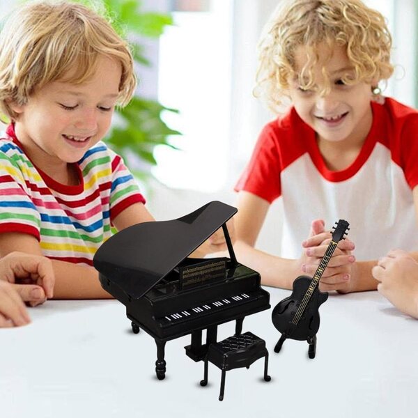 Miniatur-Klaviermodell für Kinder, Lernspielzeug aus PP
