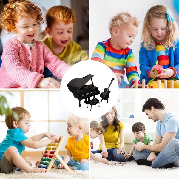 Miniatur-Klaviermodell für Kinder, Lernspielzeug aus PP