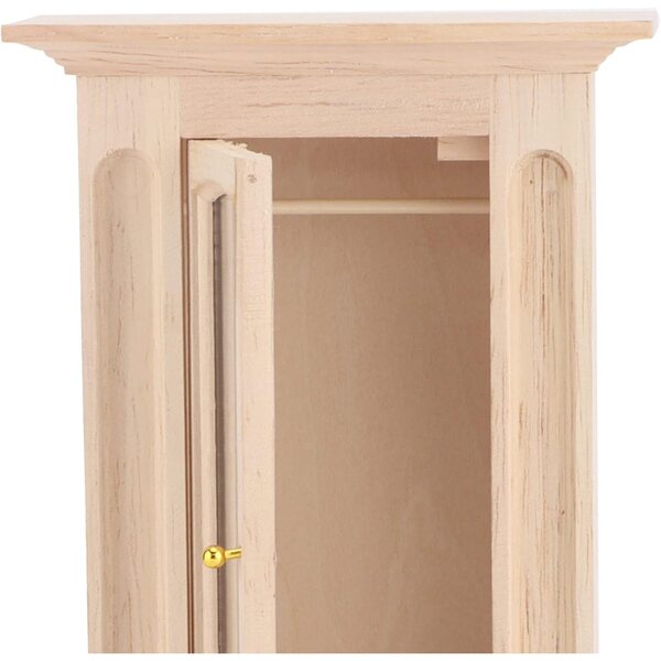 Armadio in Legno 1:12 per Casa delle Bambole - Mobile Dettagliato e Funzionale