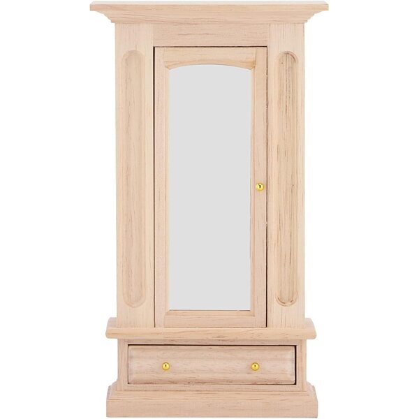 Armadio in Legno 1:12 per Casa delle Bambole - Mobile Dettagliato e Funzionale