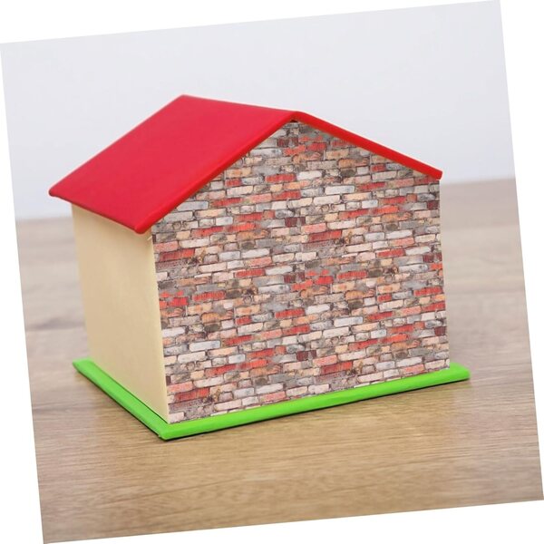 Set 4 Miniature Piastrelle per Casa delle Bambole per Cucina, Bagno e Soggiorno