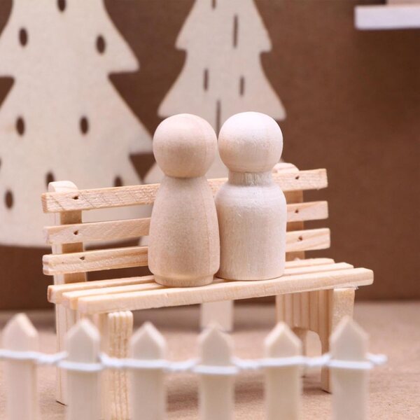 Decorazioni Natalizie Miniature in Legno per Casa delle Bambole - Set Festivo Realistico e Versatile
