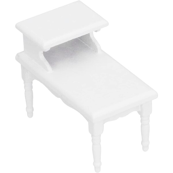 Tnfeeon Tavolino in Legno di Betulla per Casa delle Bambole 1:12 Miniatura Elegante