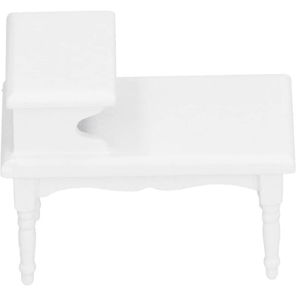 Tnfeeon Tavolino in Legno di Betulla per Casa delle Bambole 1:12 Miniatura Elegante