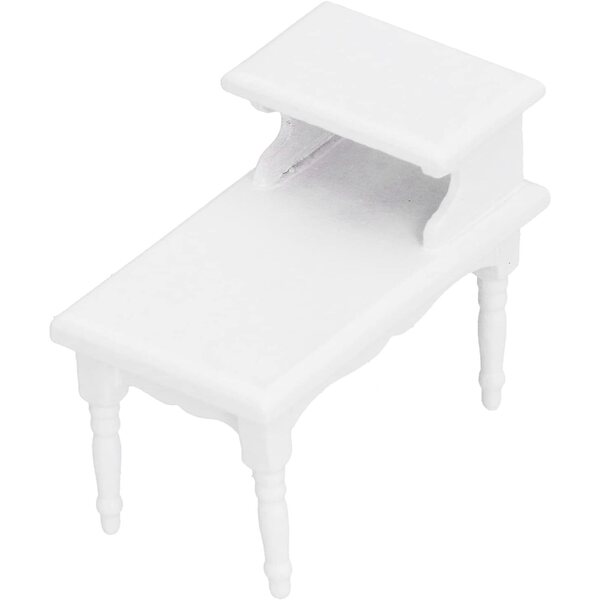 Tnfeeon Tavolino in Legno di Betulla per Casa delle Bambole 1:12 Miniatura Elegante