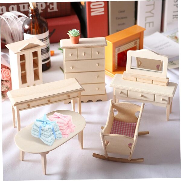 1:12 Mini-Handtuch-Set für Puppenhäuser – realistische Badezimmer-Accessoires, 2-teilig