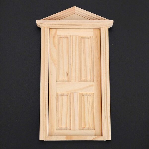 Porta in Legno Miniatura 1:12 per Casa delle Bambole - Personalizzabile e Realistica