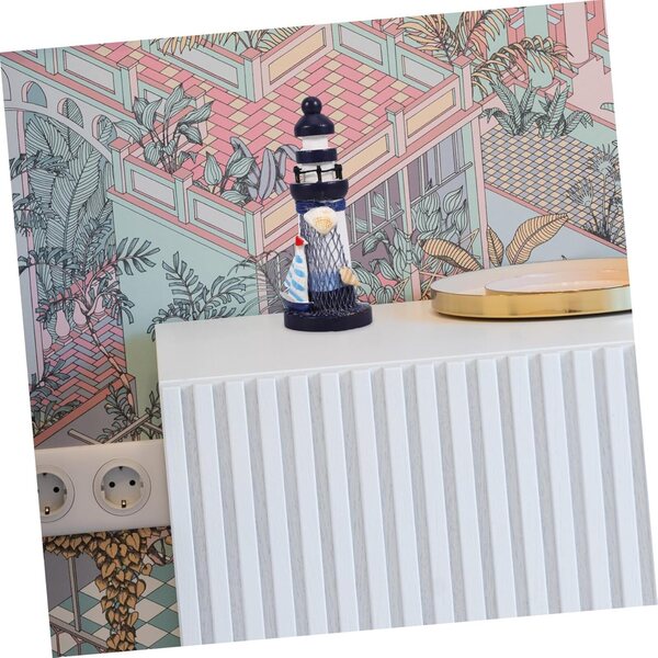 Decorazione Leuchtturm in Legno Mediterraneo per Casa, Ufficio e Giardino 13,5 cm