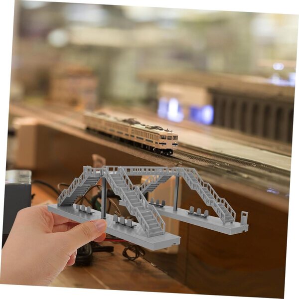 Miniatur-DIY-Fußgängerbrücke aus ABS für Puppen und Landschaftsdekorationen