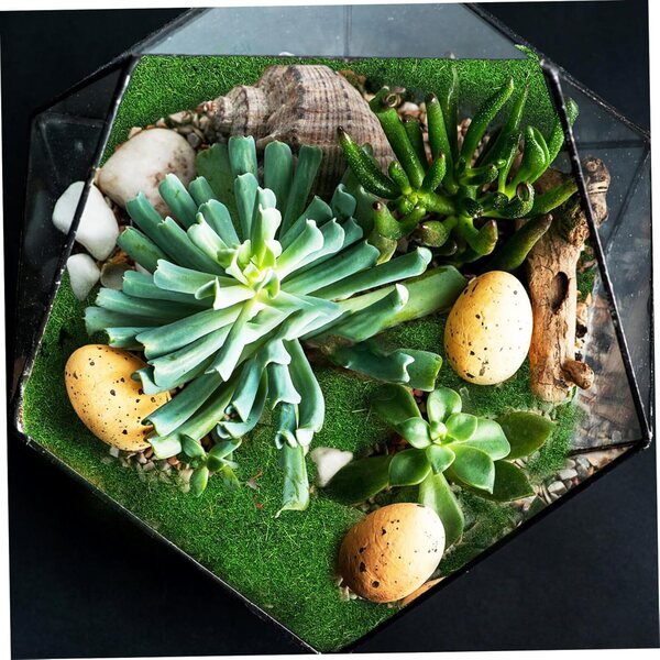 ibasenice Moosteppiche 8 pezzi 15x15 cm per decorazioni giardino e modellismo