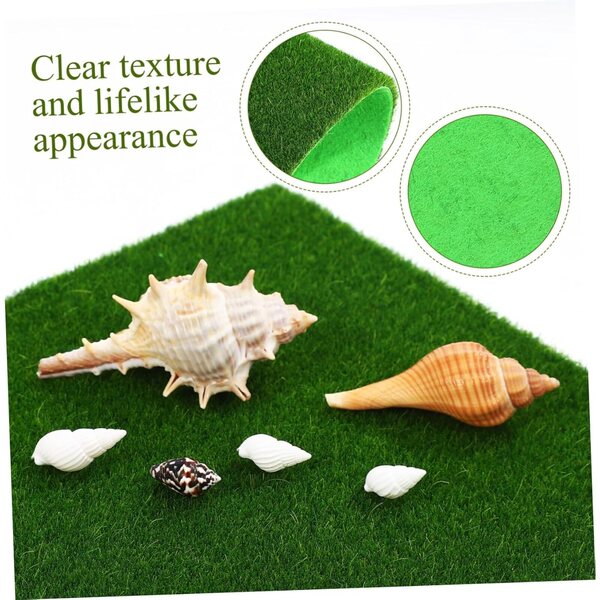 ibasenice Moosteppiche 8 pezzi 15x15 cm per decorazioni giardino e modellismo