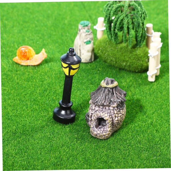 ibasenice Moosteppiche 8 pezzi 15x15 cm per decorazioni giardino e modellismo