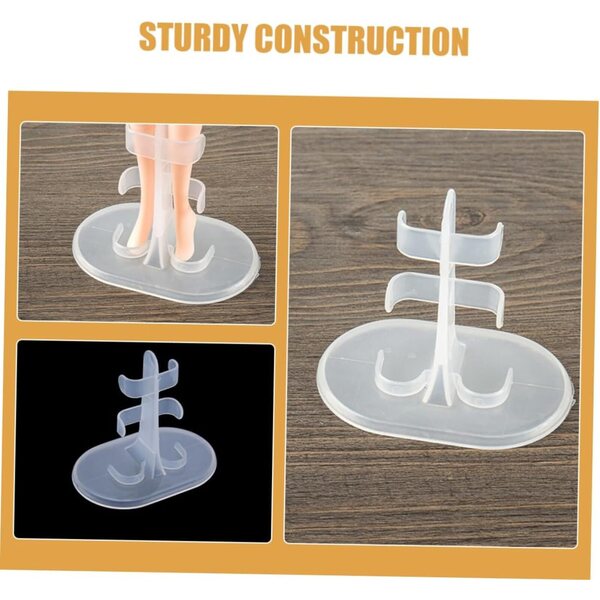 Set 30 Supporti per Bambole in Plastica Robusta, Regolabili, Supporto Stabile per Action Figures e Collezioni