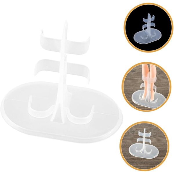 Set 30 Supporti per Bambole in Plastica Robusta, Regolabili, Supporto Stabile per Action Figures e Collezioni