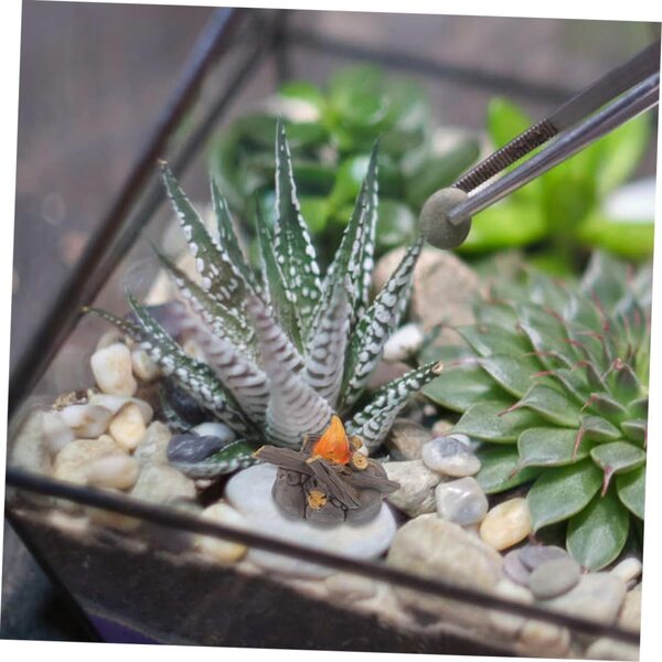 Miniatur Lagerfeuer 6 Stück für Puppenhäuser und realistische Gartendekoration