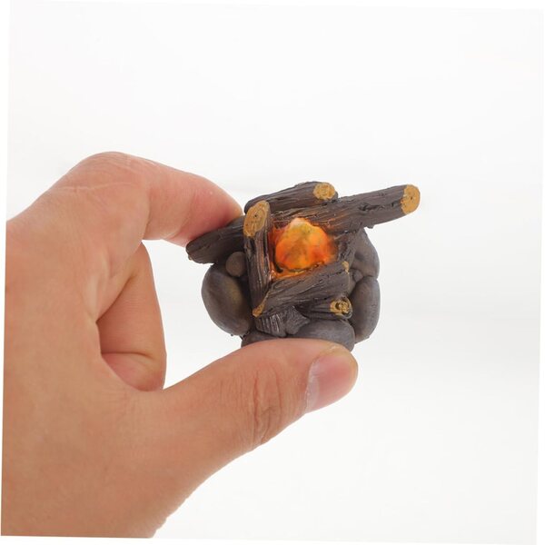 Miniatur Lagerfeuer 6 Stück für Puppenhäuser und realistische Gartendekoration