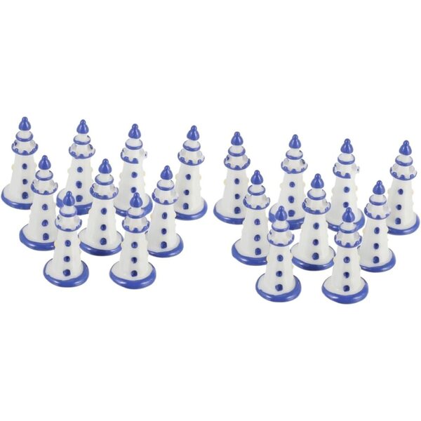 20 mini fari in resina per giardini in miniatura, acquari e decorazioni domestiche
