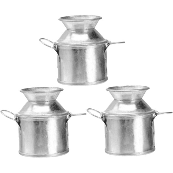 STOBAZA Set mit 9 Mini-Eimern aus Metall für Miniaturdekorationen und kleine Vasen