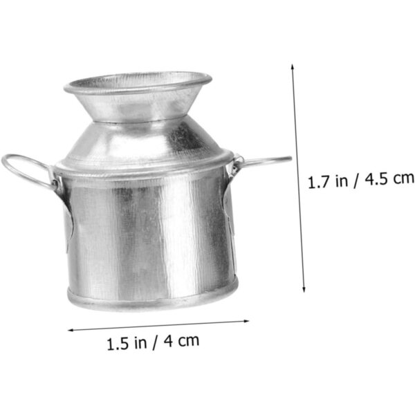 STOBAZA Set mit 9 Mini-Eimern aus Metall für Miniaturdekorationen und kleine Vasen