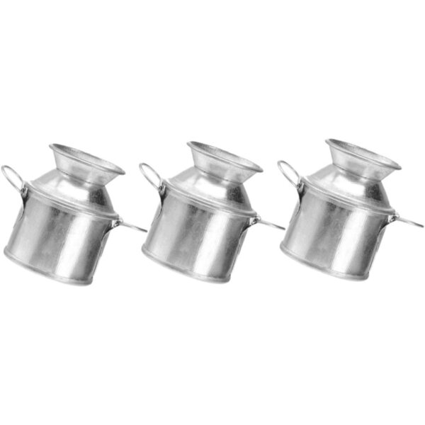 STOBAZA Set mit 9 Mini-Eimern aus Metall für Miniaturdekorationen und kleine Vasen