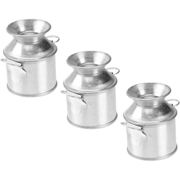 STOBAZA Set mit 9 Mini-Eimern aus Metall für Miniaturdekorationen und kleine Vasen