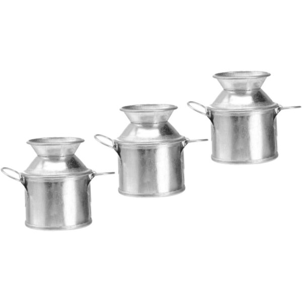 STOBAZA Set mit 9 Mini-Eimern aus Metall für Miniaturdekorationen und kleine Vasen