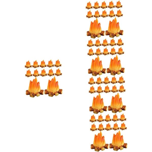 STOBAZA Miniatur-Lagerfeuer 150 Stück aus Harz für Mikro-Landschaftsdekorationen