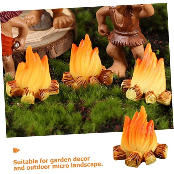 STOBAZA Miniature Lagerfeuer 150 pezzi in resina per decorazioni micro paesaggi