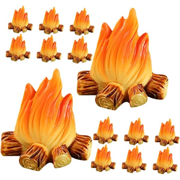 STOBAZA Miniature Lagerfeuer 150 pezzi in resina per decorazioni micro paesaggi