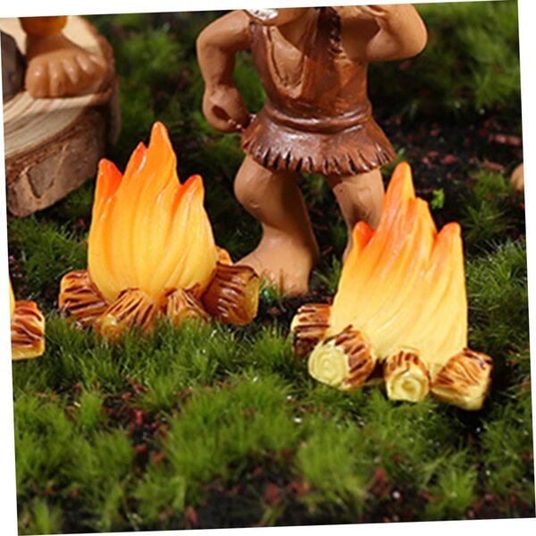 STOBAZA Miniature Lagerfeuer 150 pezzi in resina per decorazioni micro paesaggi