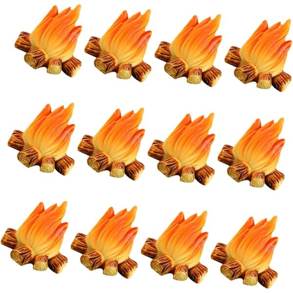 STOBAZA Miniature Lagerfeuer 150 pezzi in resina per decorazioni micro paesaggi