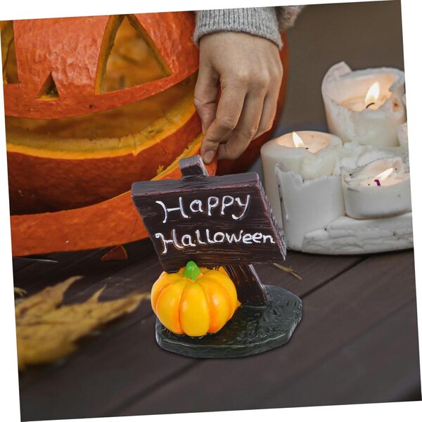 STOBAZA Set mit 5 Halloween-Miniaturen aus Kunstharz für Tisch- und Gartendekorationen