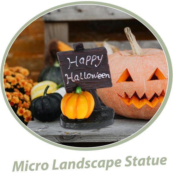 STOBAZA Set mit 5 Halloween-Miniaturen aus Kunstharz für Tisch- und Gartendekorationen