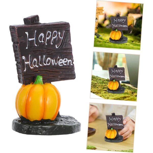 STOBAZA Set mit 5 Halloween-Miniaturen aus Kunstharz für Tisch- und Gartendekorationen