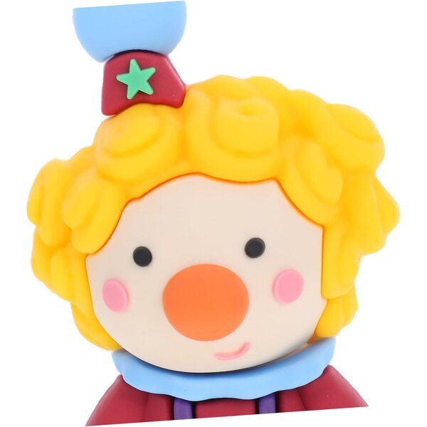 STOBAZA Set 3 Mini Clown e Elefante in Plastica per Decorazione Tavolo e Casa