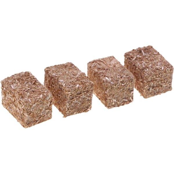 Mini balle di fieno per case delle bambole e decorazioni da giardino - set di 4 balle di paglia
