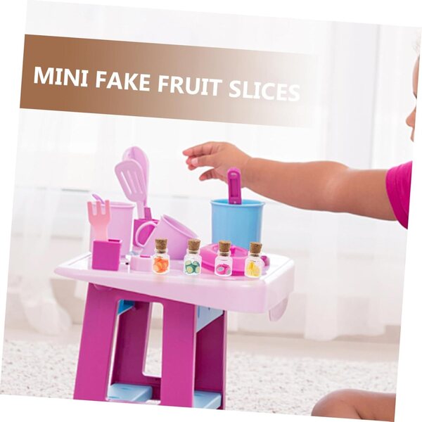 Set 16 Miniature Vasi con Fette di Frutta Realistiche per Case delle Bambole LIFKICH