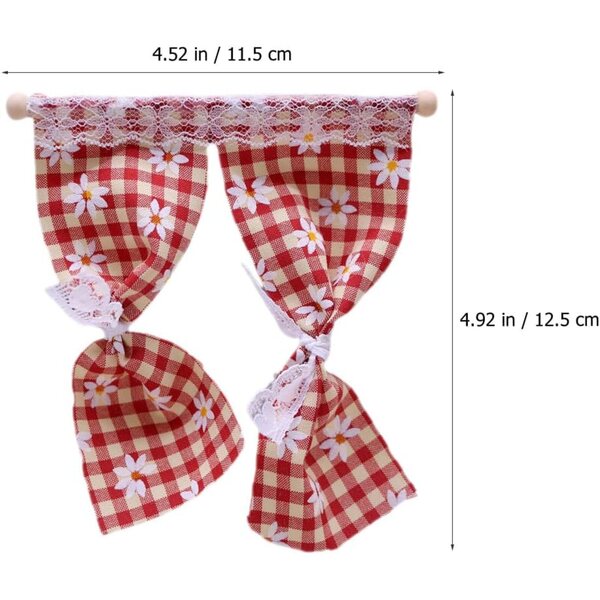 Mini Tenda in Pizzo per Casa delle Bambole, Decorazione Realistica e Fatta a Mano