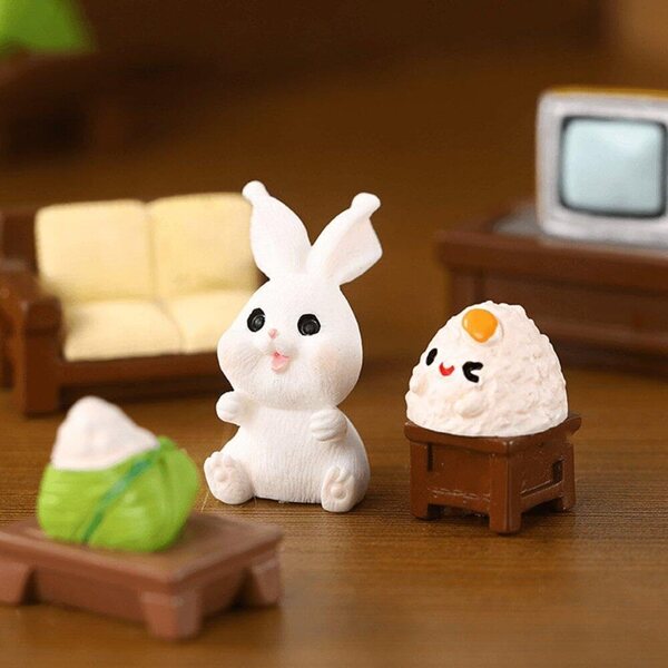 Miniatur-Harzfiguren Danlai – Kawaii-Dekoration für Zuhause und Büro