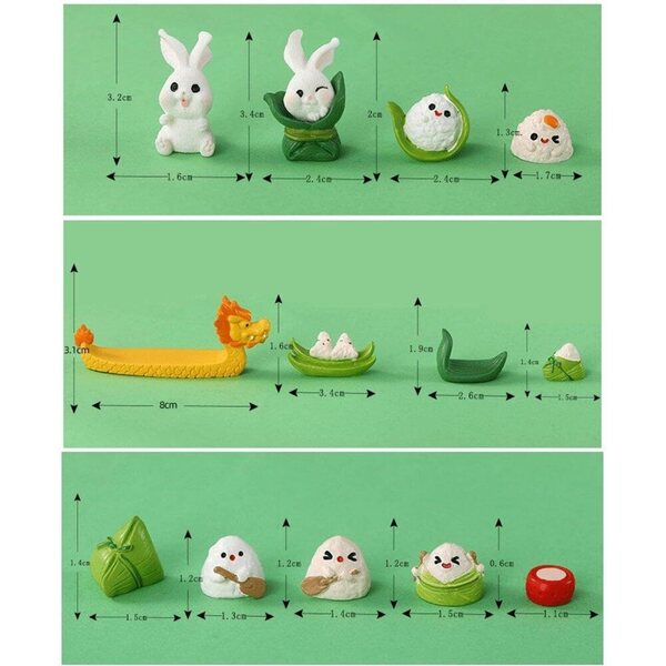 Miniatur-Harzfiguren Danlai – Kawaii-Dekoration für Zuhause und Büro